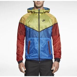 Nike AeroLoft Windrunner Jacket Mens Large Multicolor Hooded Full Zip 585109-720